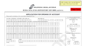 CDS Account Application to Buy Stocks in Malaysia
