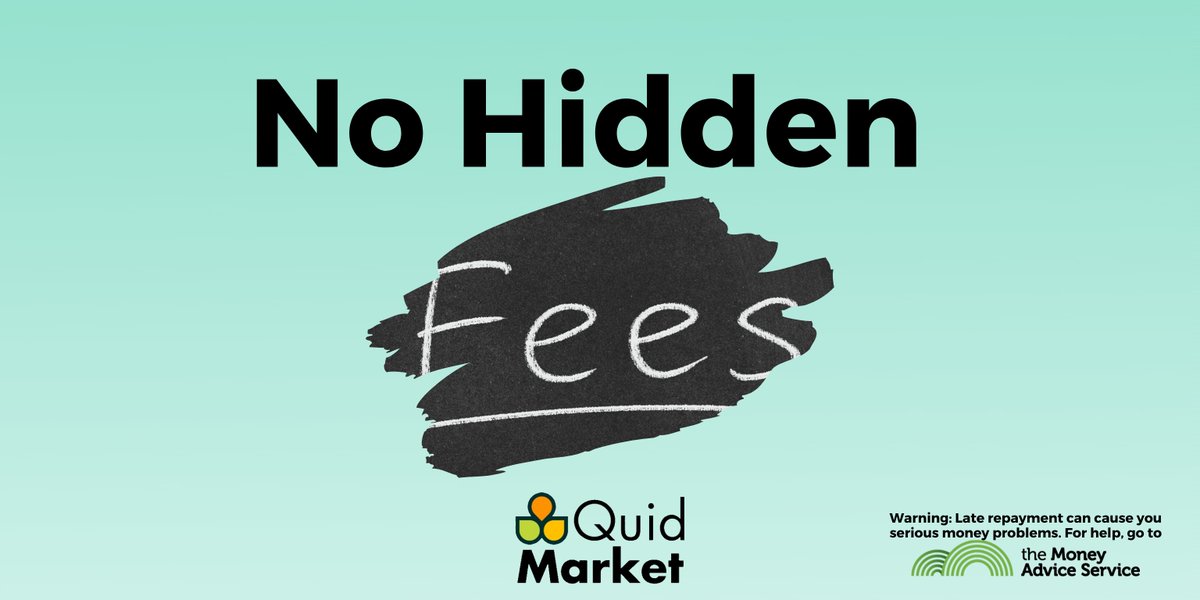 The No Hidden Fees claim on Quid Market website