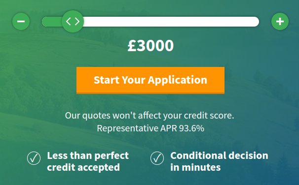 EveryDay Loans application page
