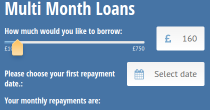 CashASAP loan application page