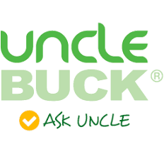 Uncle Buck loans app logo with the ASK UNCLE mantra