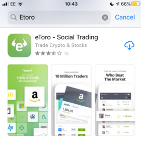 Download eToro mobile trading app