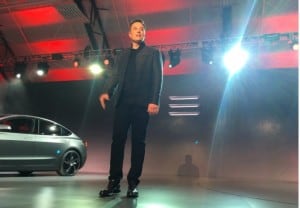 Elon Musk at Tesla Motors Inc (TSLA) Model 3 Unveil