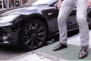 Tesla Motors Inc (NASDAQ:TSLA) Pedestrian Charging