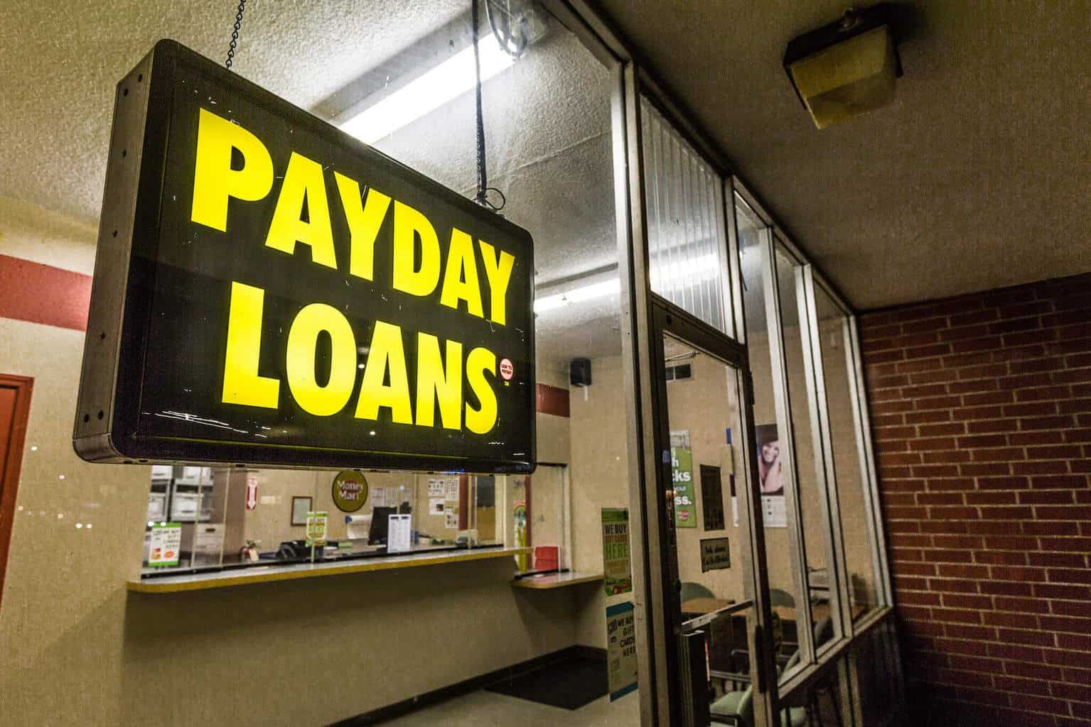 Payday Loans storefront - payday loans