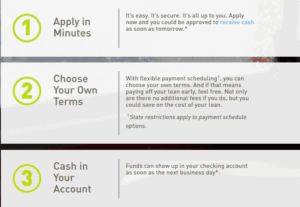 Screengrab of the loan application process on Rise 