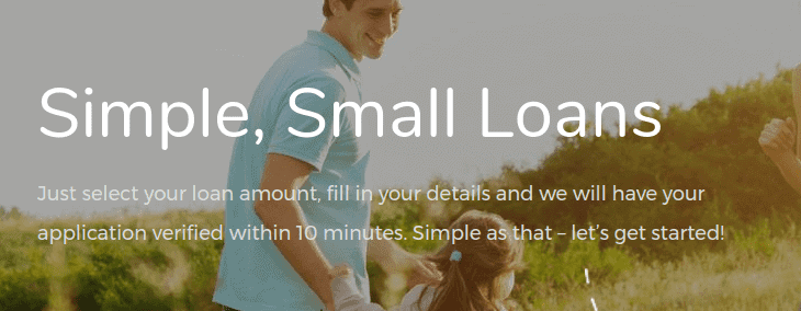 Smiling man playing with a little girls on Zoka Loans home page 