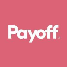 Payoff logo against a Pink background
