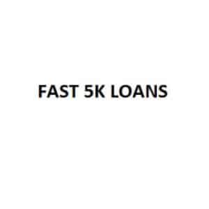 Fast 5K Loans logo; name in black against white background