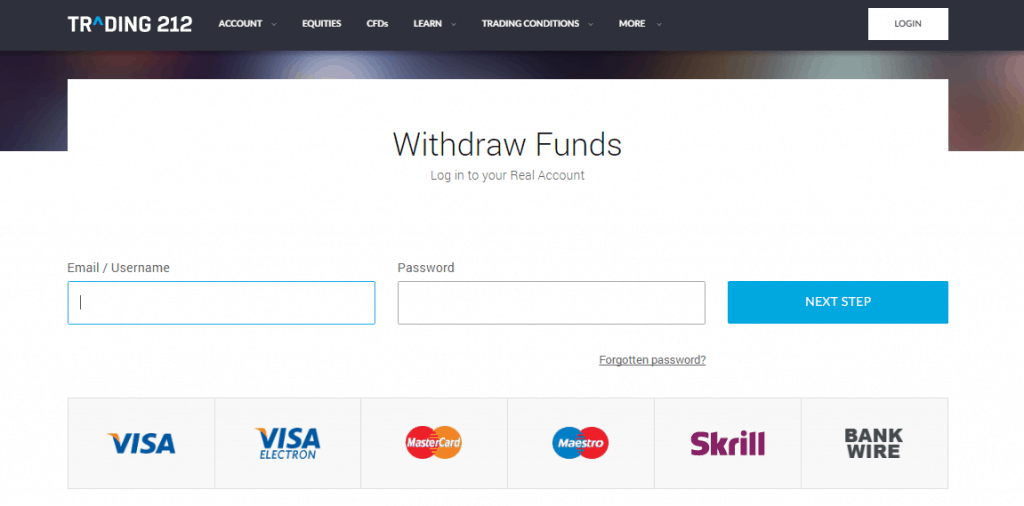 withdraw trading 212