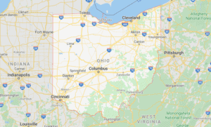 Ohio Payday Loans Map Image