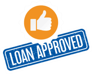 Loan approved with thumbs up