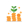 A plant groning on a stack of cash illustrating impact investing | Learnbonds