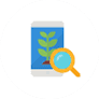 Magnifying glass on a smartphone screen illustrating how Investing App works | Learnbonds