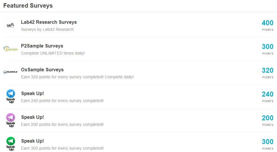 Types of surveys on iRazoo