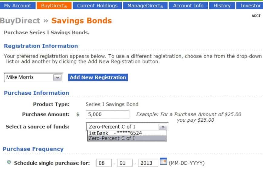buy savings bonds treasurydirect
