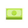 A green cash note