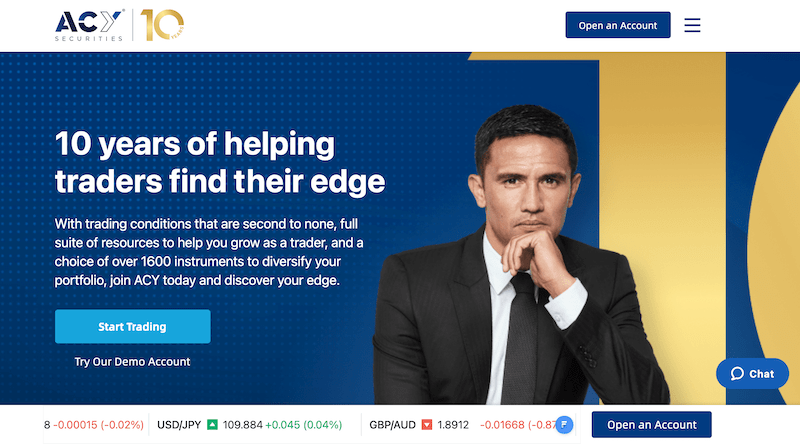 ACY Securities homepage
