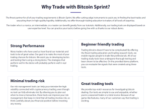 Bitcoin Sprint trade