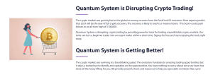 Quantum System Crypto Trading