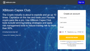 XBitcoin Capex Club Sign Up