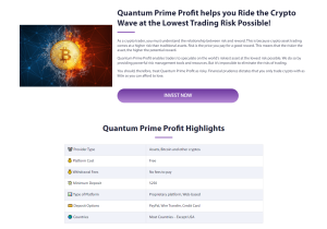 Quantum Prime Profit Hightlights