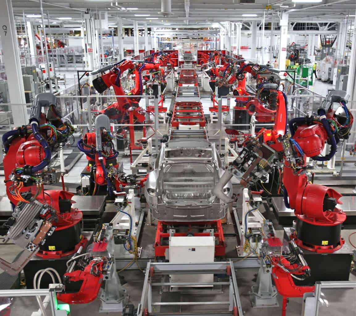 tesla factory floor