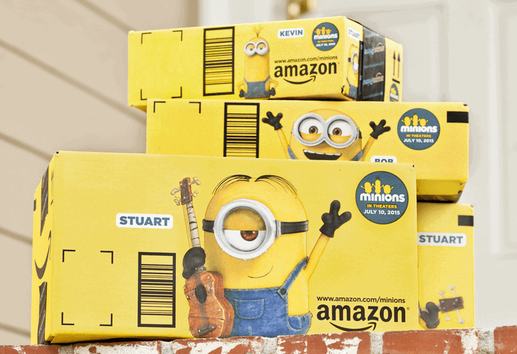 Amazon Minion Shipping Boxes