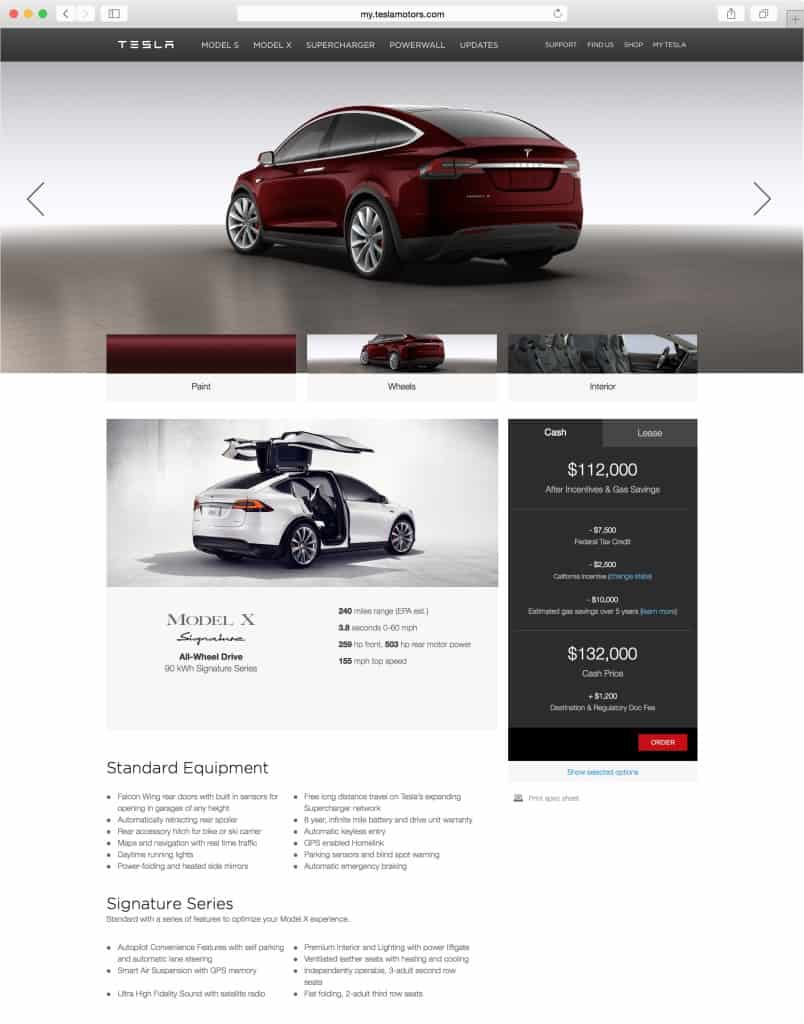 Tesla Model X Design Studio Pictures
