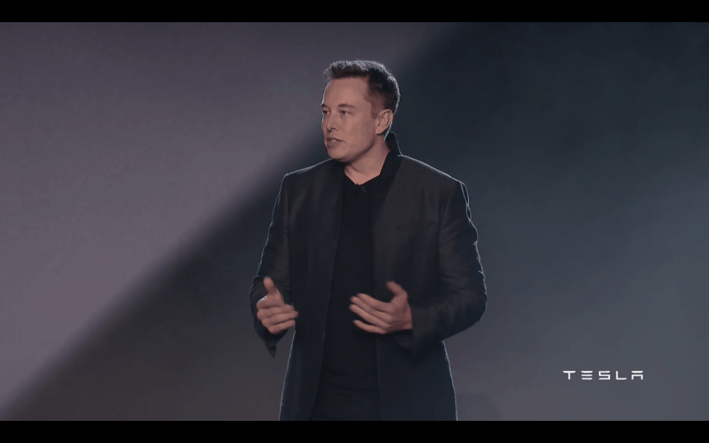 Elon Musk at Tesla Motors Inc (TSLA) Model 3 Unveiling