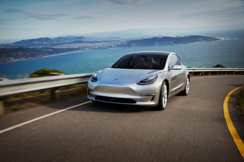 Tesla Motors Inc (TSLA) Model 3 Silver