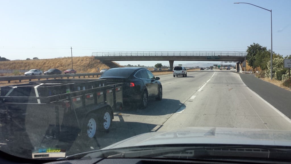 Tesla Motors Inc Model X towing