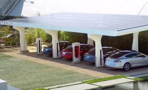 Tesla (NASDAQ:TSLA) SuperCharger Station