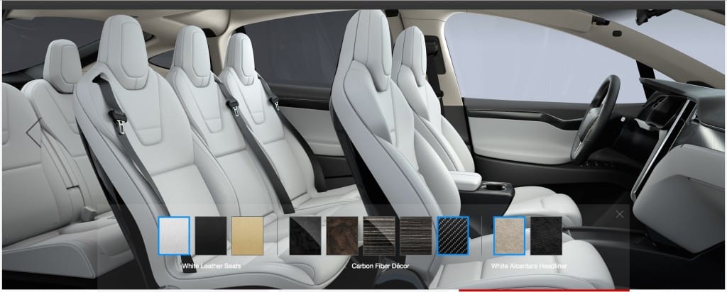 Model X White Interior