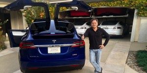 Tesla Motors Model X gets delivered