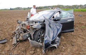Tesla Motors Inc (TSLA) Model S Crash